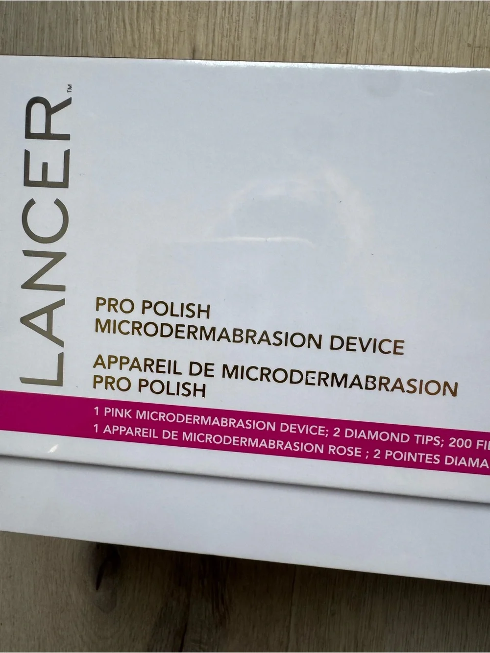 New in Box Lancer Skincare Pro Polish Microdermabrasion Device Sealed Pink